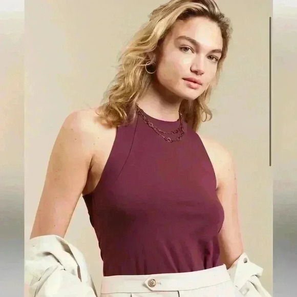 Banana Republic PONTE TWIST-BACK TOP - Picture 1 of 4